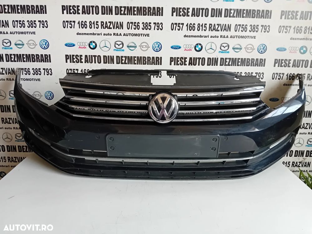 Bara Fata Completa Vw Passat B8 An 2014-2020 Completa Intacta 6 Senzori Proiectoare Grila Vw Passat - 7