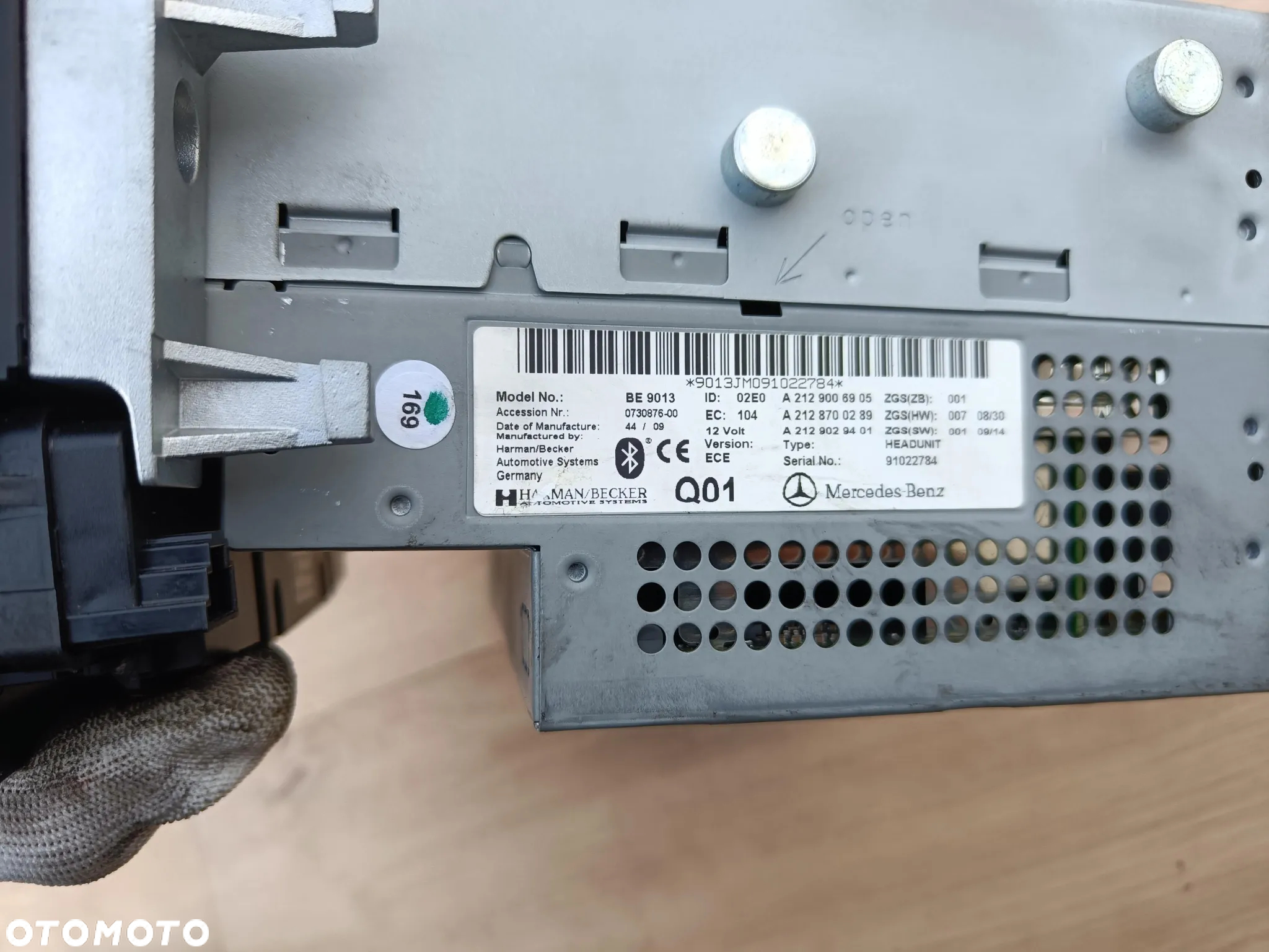 MERCEDES W207 W212 RADIO COMAND ZMIENIARKA DVD APS NAVI A2129006905 - 7