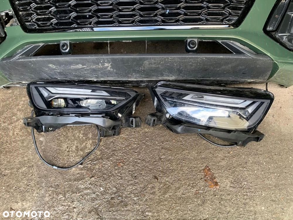 ZDERZAK MASKA LAMPA KOMPLETNY PRZÓD AUDI Q5 80A LIFT S-LINE FULL LED - 5
