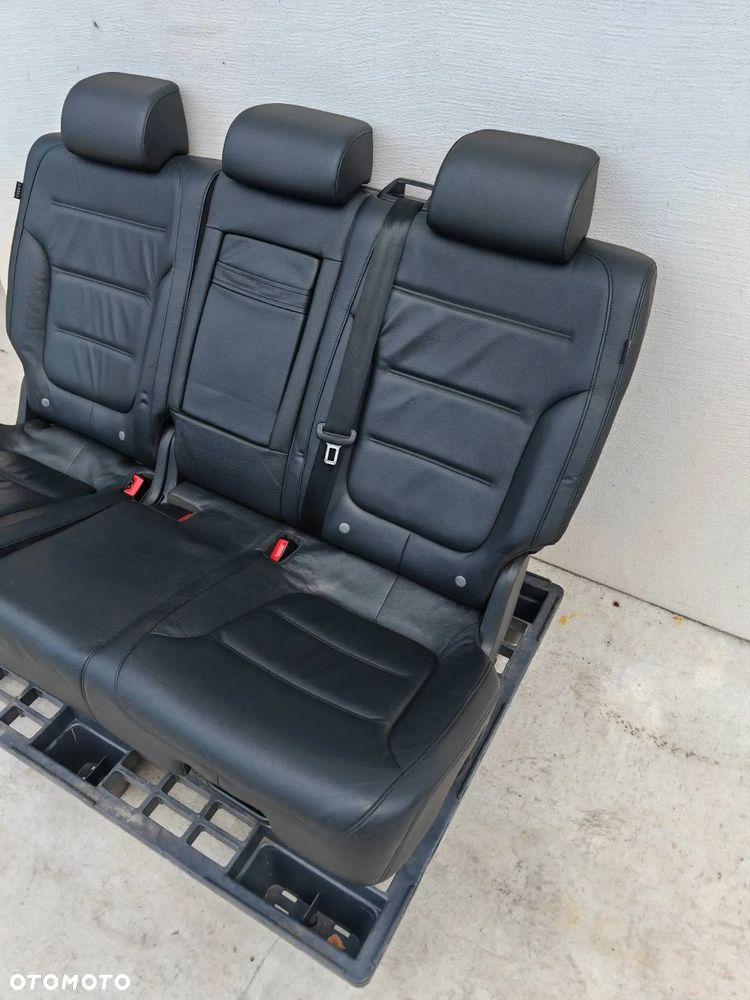 VW TOUAREG II 7P 10-18R KANAPA FOTELE TYL AIR BAG KOMPLET SKÓRA CZARNA - 3