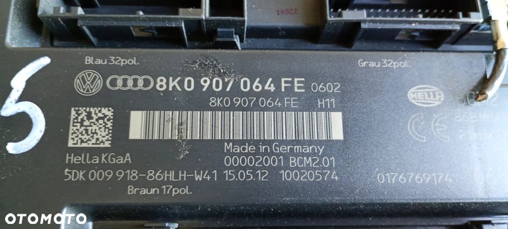 Moduł Komfortu sterownik Audi A5 8T 8K0907064FE - 5