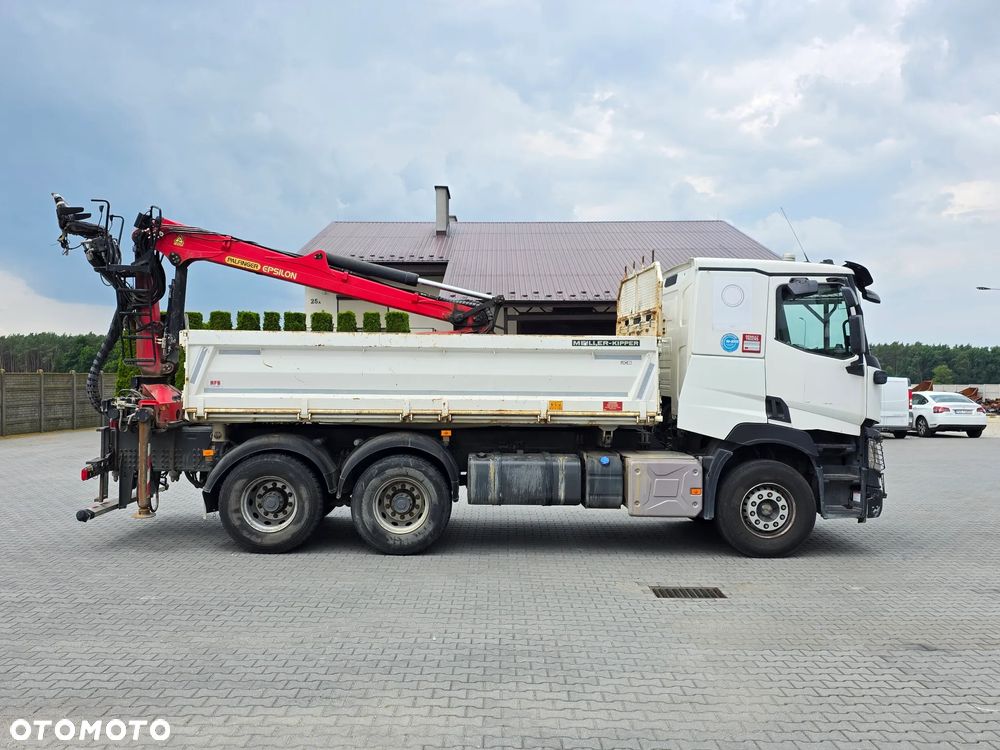 Renault C430, HDS PALFINGER M120L97, MEILLER Kipper, 6X4, EURO 6 - 8