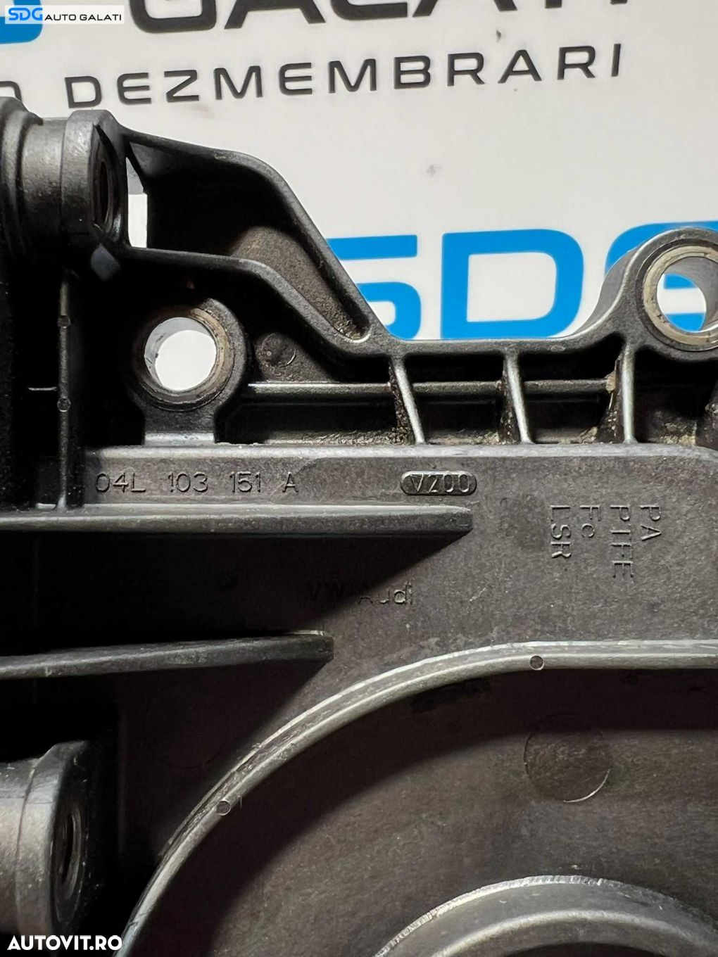 Capac Flansa Simering Vibrochen Arbore Cotit Seat Leon 5F 2.0 TDI CRVA CRVC CYKB DEJA DEJB CRLB CRLD CRBC CUNA CRGA CKFC CRUA 2013 - 2020 Cod 04L103151A - 3