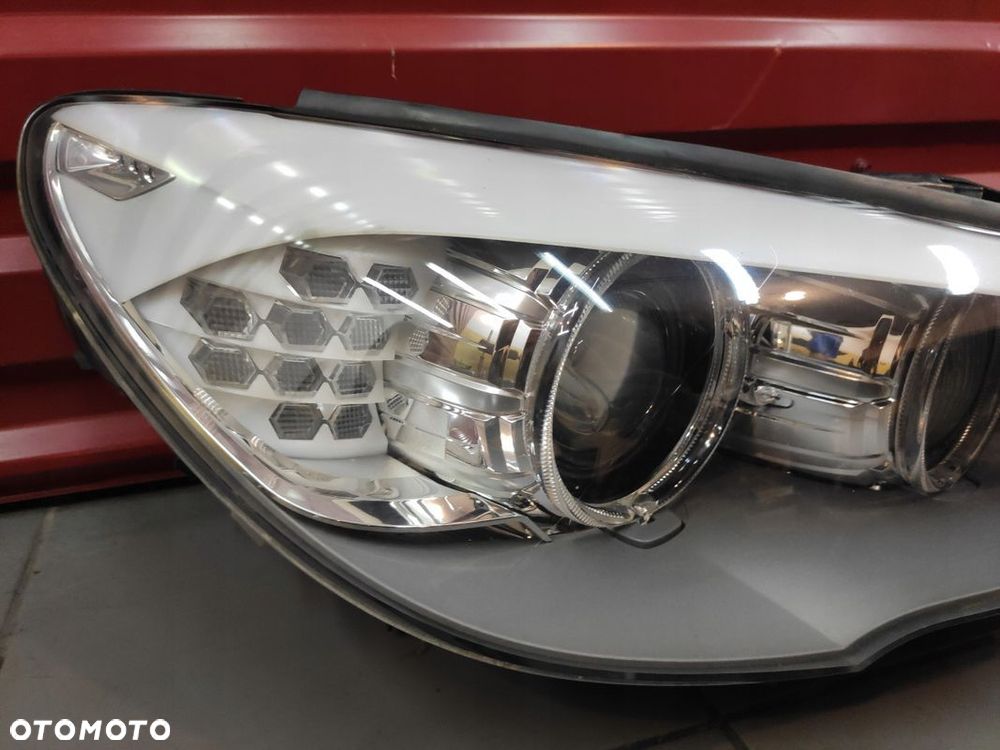 BMW 5 GT F07 LAMPA LEWA PRAWA PRZÓD LAMPY PRZEDNIE KPL SKRĘTNE XENON UK - 3