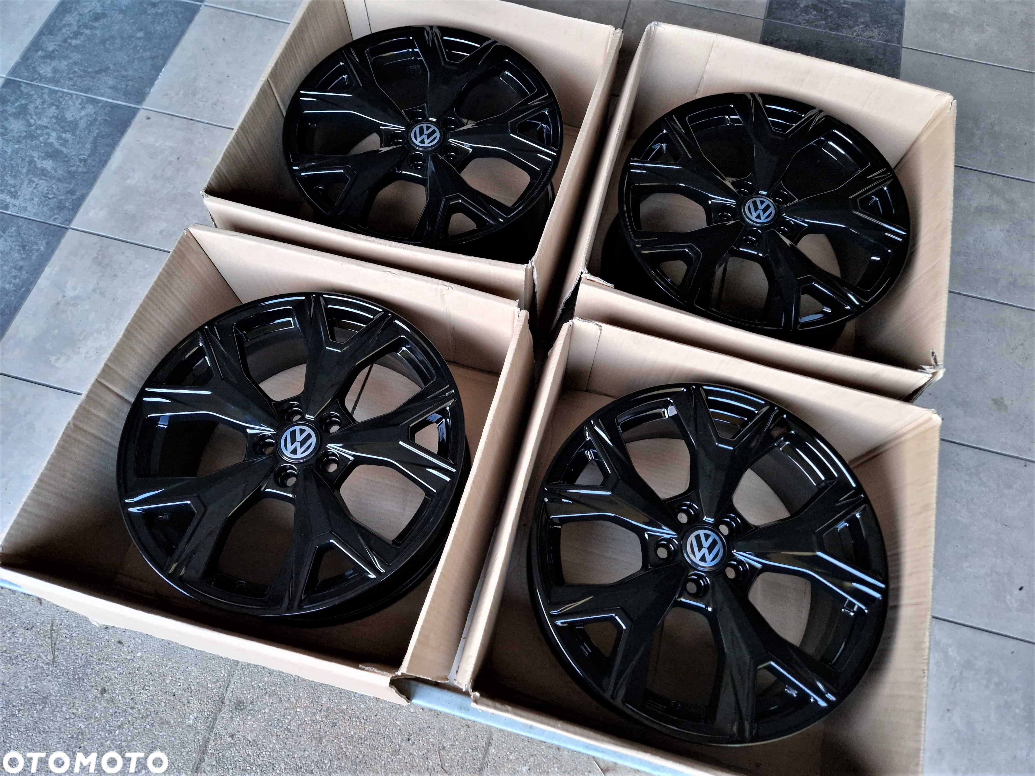 Alufelgi 17 5x100 VW T-Cross Polo Taigo Golf IV New Beetle Czarne 303# - 6