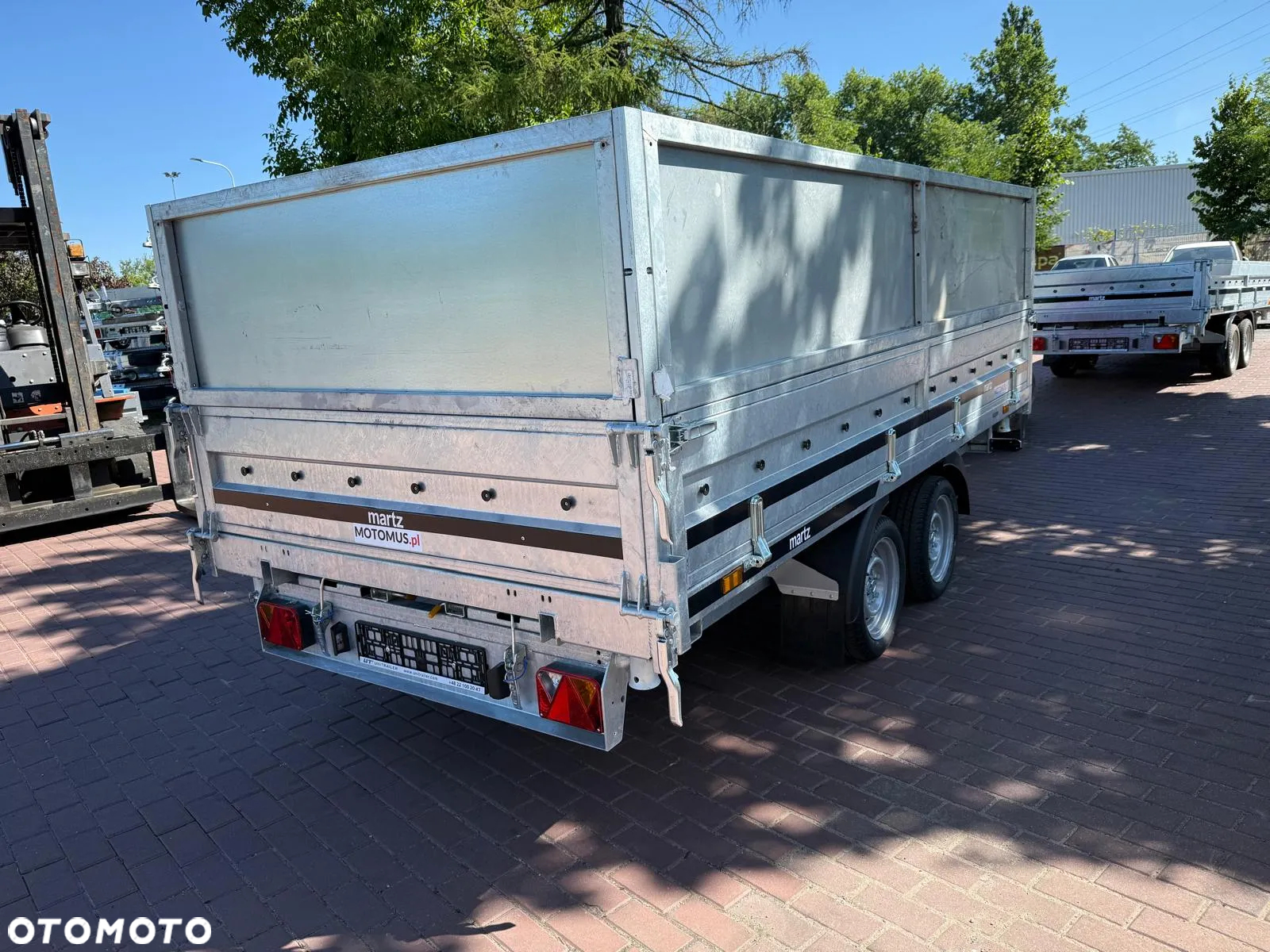 Martz Przyczepa KIPPER 360/2 C 3,5T 360x170x40 + nadstawki burtowe 60 cm kiper 3 stronny elektryczny spawana rama mocny - 4