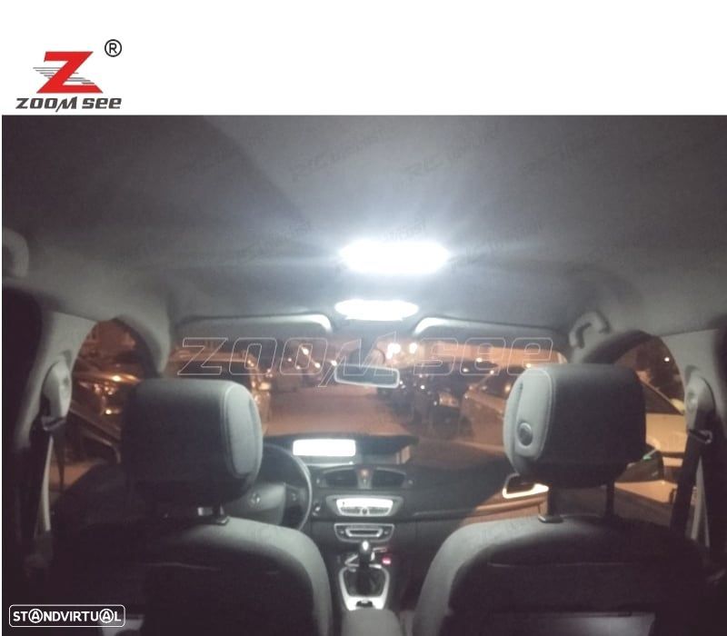 KIT COMPLETO DE 20 LÂMPADAS LED INTERIOR 09-16 RENAULT GRAND MODUS III 3 MK3 - 7