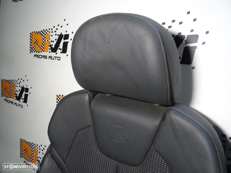 Bancos Audi Q2 SLine em Pele e Tecido com Quartelas - 4