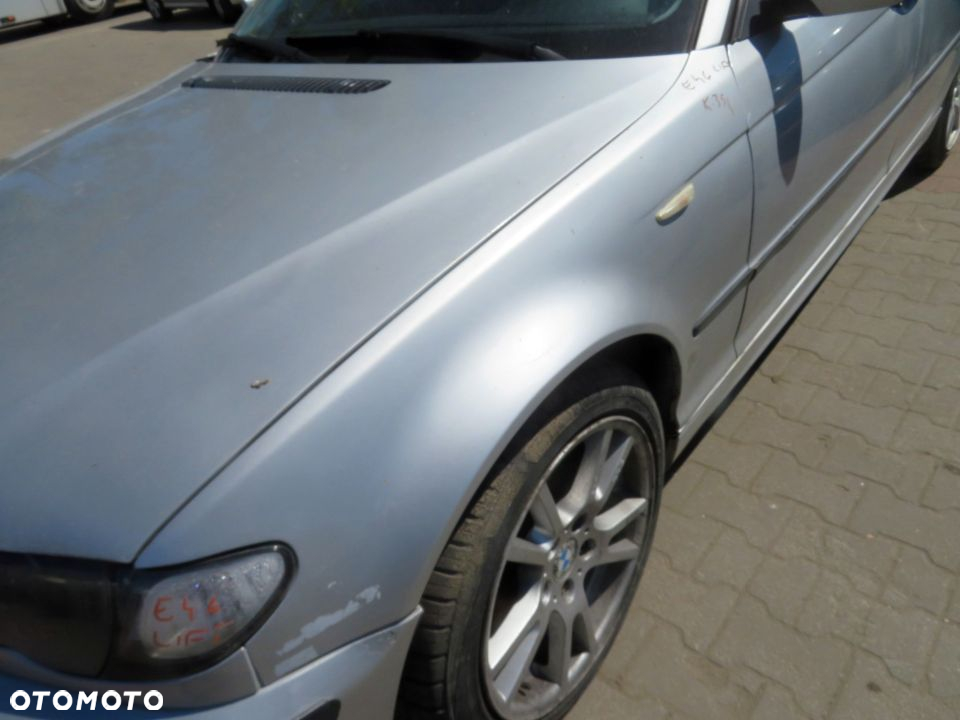 MASKA ZDERZAK BŁOTNIKI LAMPA 3 E46 LIFT 354 BMW 2002-2005 SREBRNY PRZÓD KOMPLETNY - 6