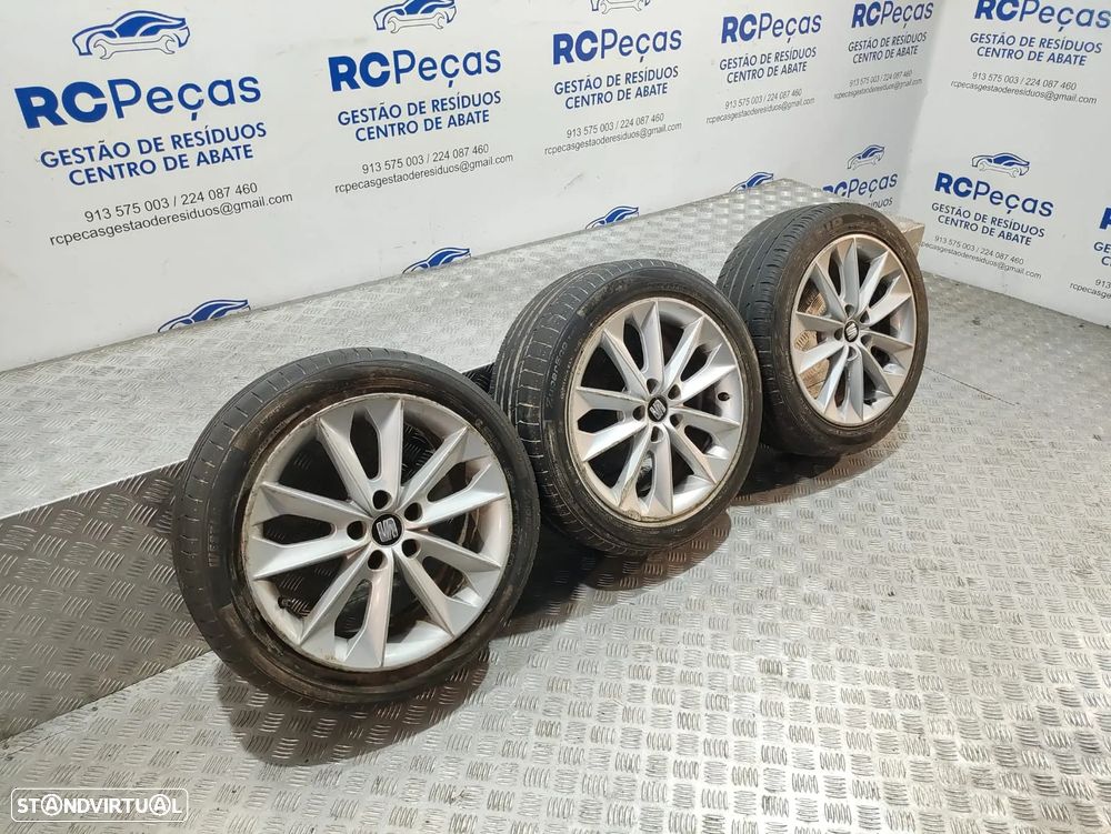Conjunto 3 Jantes 16 Diamond Silver Seat Ibiza IV 6J FR 7J ET43 5x100 - 7