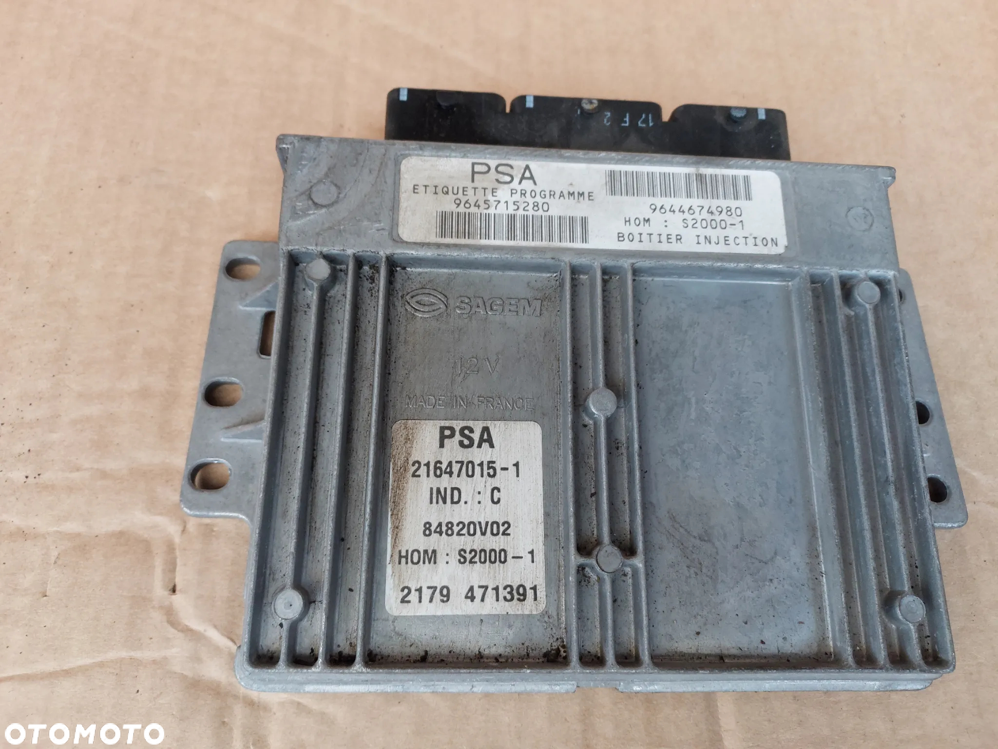 Komputer sterownik silnika Citroen Xsara Picasso 1.8 16V 9645715280 9644674980 - 2