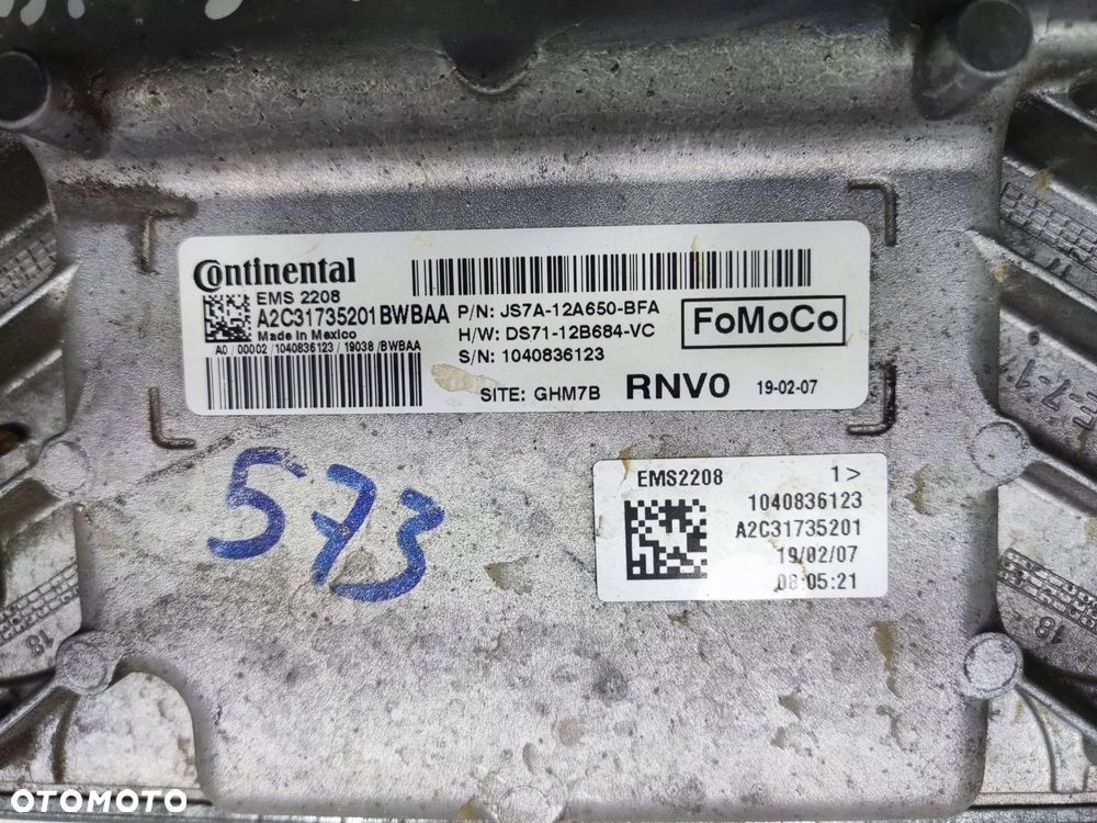 komputer sterownik silnika ford mondeo mk5 v 2.0 hybryda js7a-12a650-bfa - 4