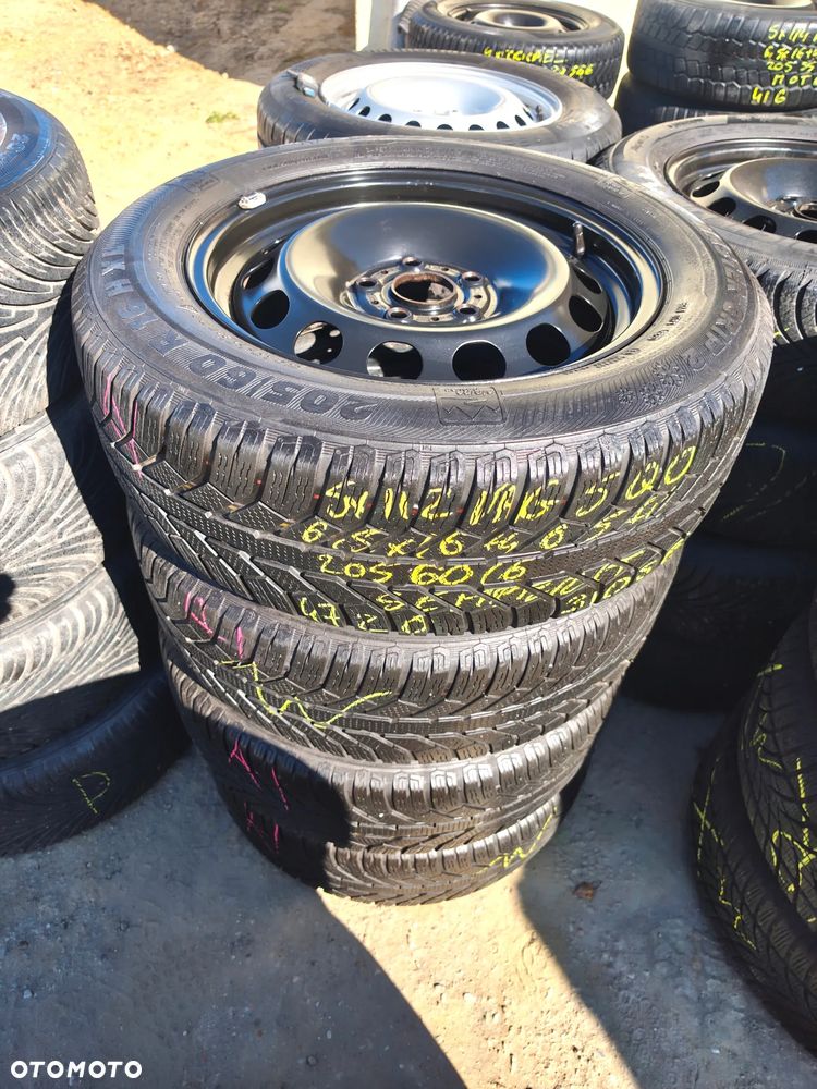 5x112 Koła Zimowe Zima Felgi Stalowe Stal 16 VW SHARAN PASSAT B8 B7 B6 B5 TOURAN II 2 CADDY III 3 IV 4 GOLF 6 VI 7 VII AUDI Q2 A6 C6 C5 A4 B7 B6 SKODA SUPERB YETI OCTAVIA II 2 III 3 IV 4 SEAT EXEO ALHAMBRA ALTEA XL 20r. ALU-RAD Legnica 5mm 205/60 - 2