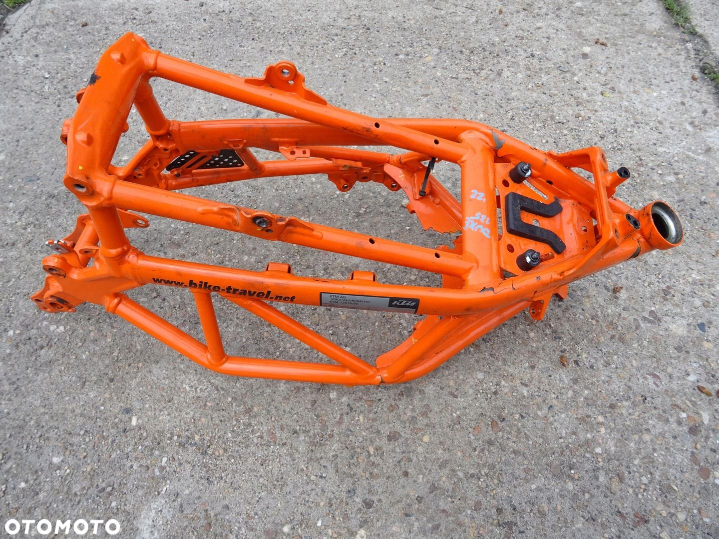 KTM DUKE 125 RAMA DOKUMENTY 22 17 - 23 - 7