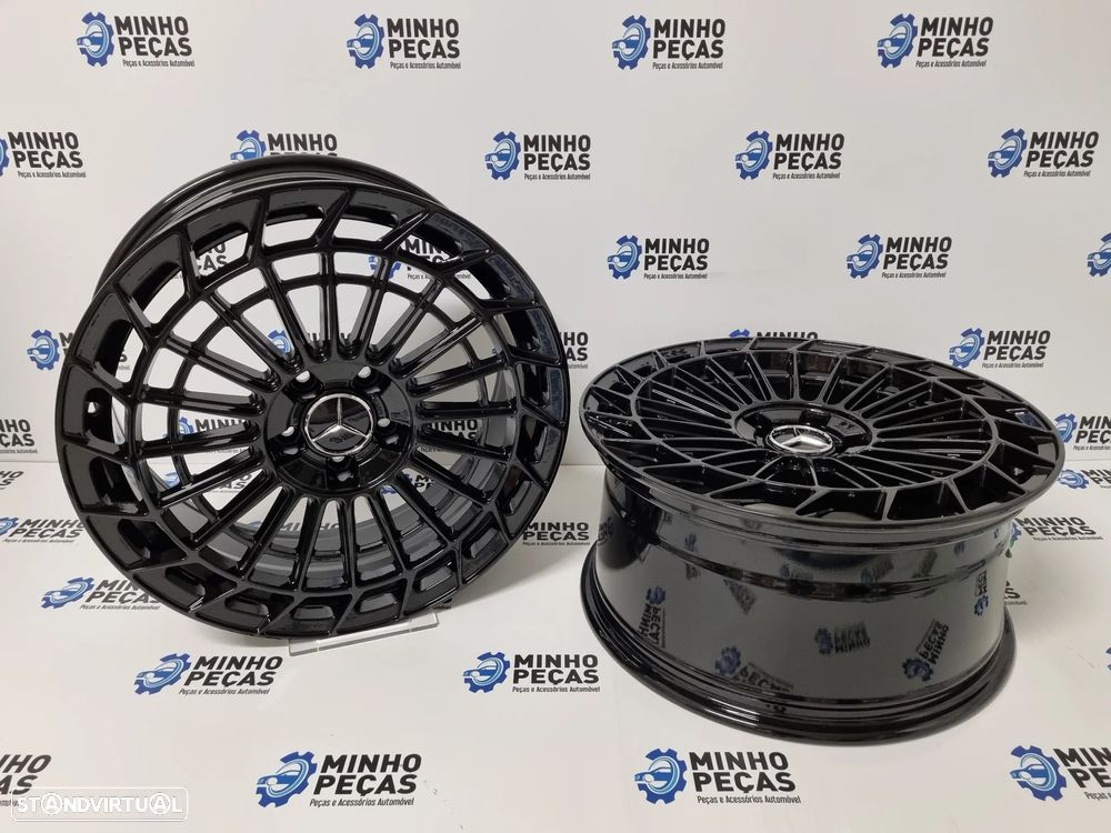 Jantes Mercedes Class S580 2022 SRX06 em 19 Preto Brilho - 4