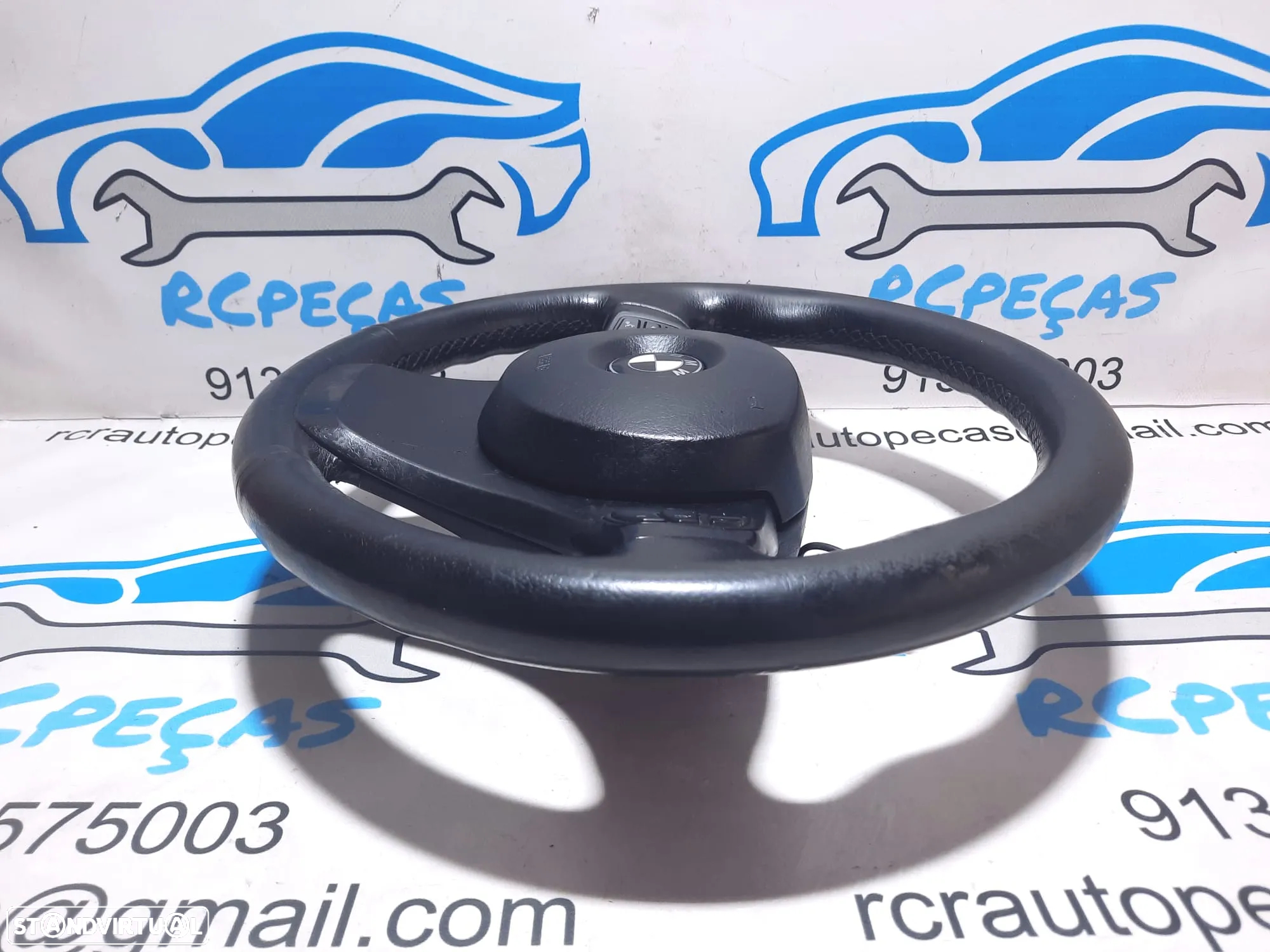 VOLANTE GUIADOR COMPLETO BMW X5 E53 32346751178 6751178 PELE AIRBAG COMANDOS MULTIFUNÇÕES CONTROLO - 7