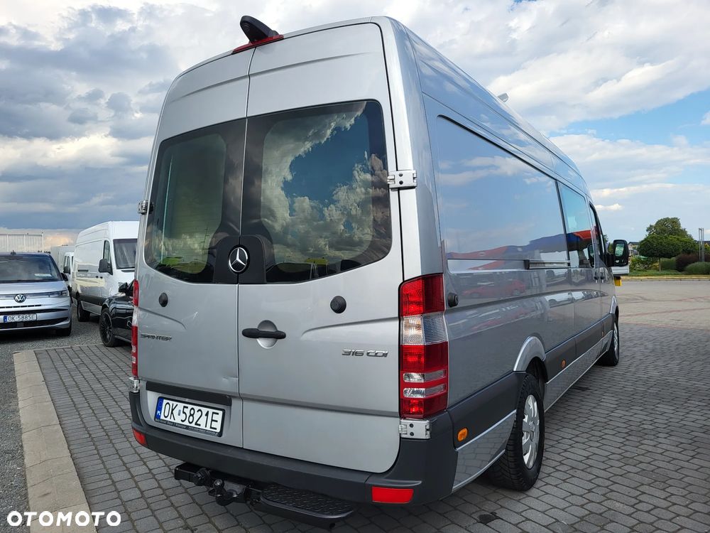 Mercedes-Benz SPRINTER 906 MAXI- 316 CDI-MIXT 6 OSÓB-HAK 3500 KG-ŁADNY - 9