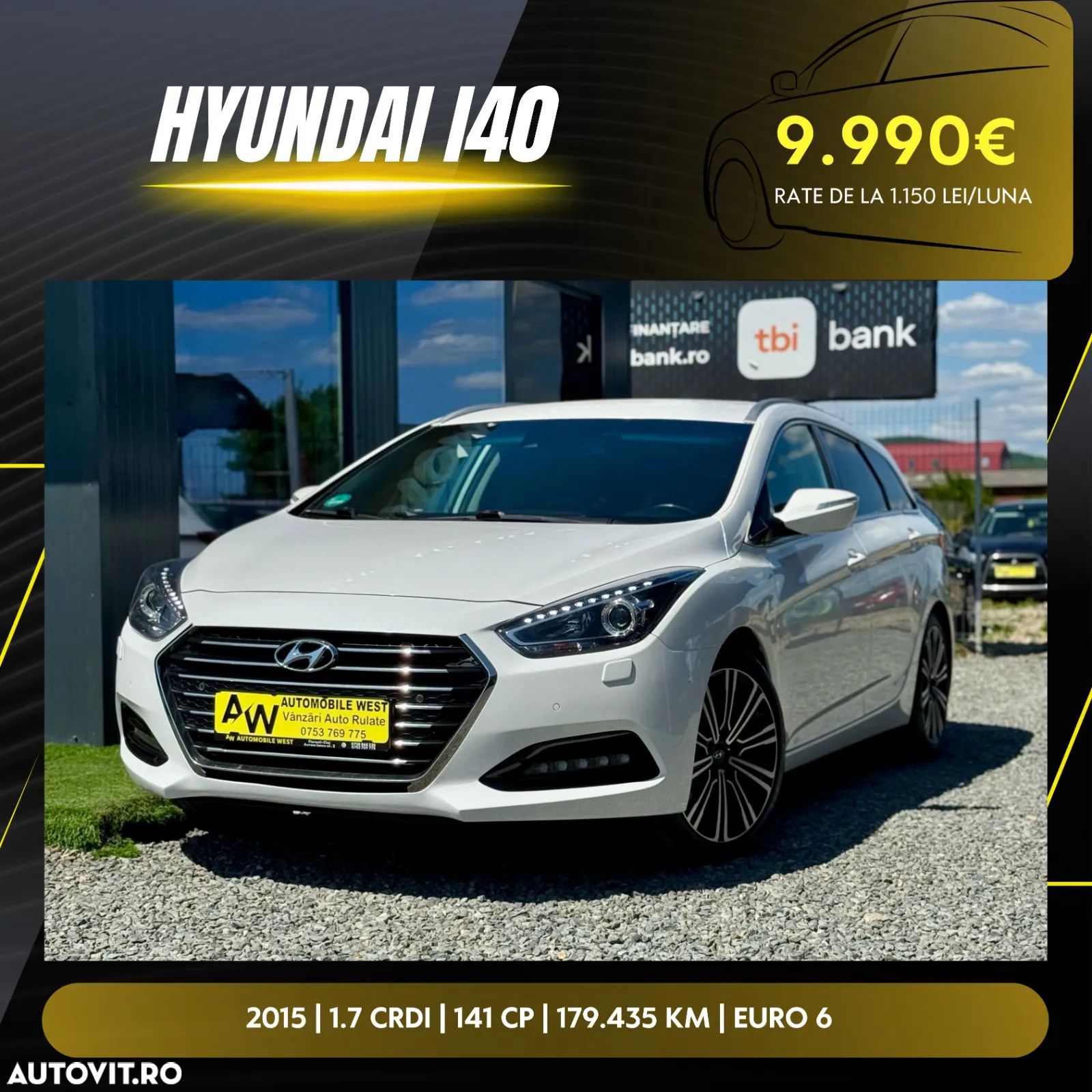 Hyundai i40 Kombi blue 1.7 CRDi DCT Premium - 1