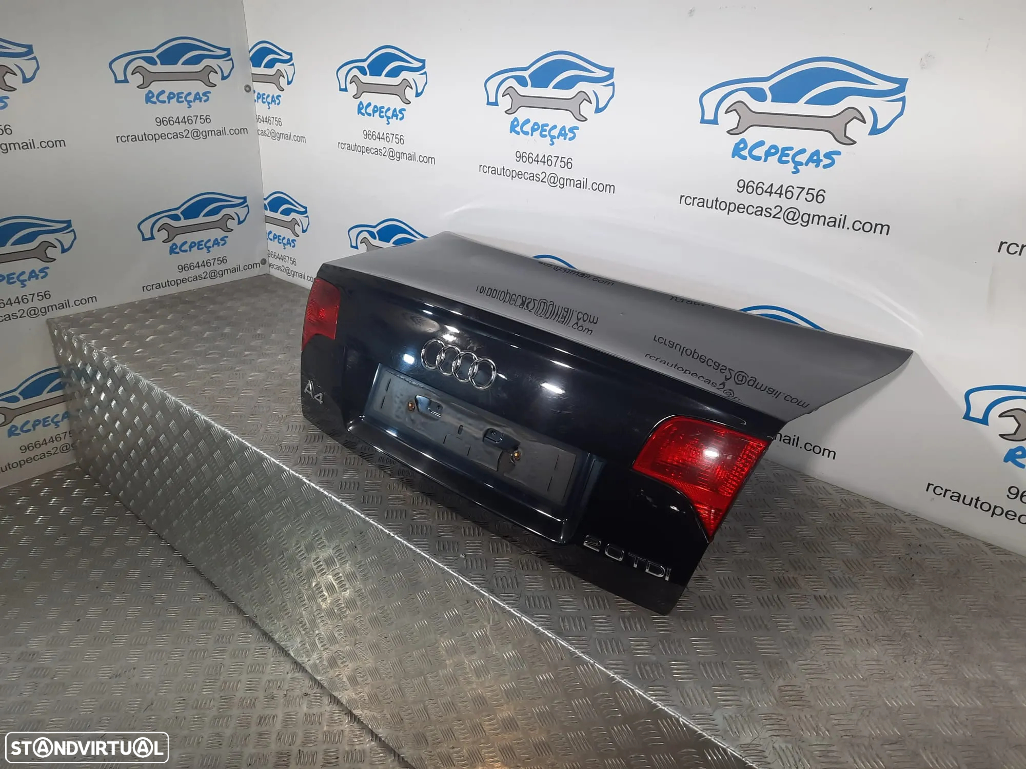 PORTA TAMPA MALA AUDI A4 B7 SLINE S LINE S-LINE SEDAN CARRO FECHO PUXADOR LUZ 3º STOP - 3