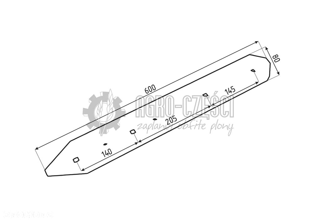 LEMKEN PŁOZA DŁUGA A1 3411826 FRANK ORIGINAL - 3