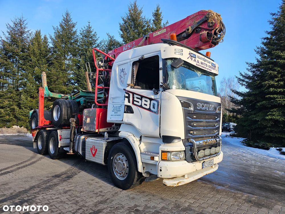 Scania R580 6x4 V8 + KESLA + WÓZEK DOLL CAŁY ZESTAW - 2