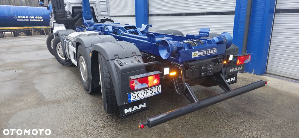MAN TGS 35.460 8x2 hakowiec MEILLER RK 20.70 TS kontener 7m - 13