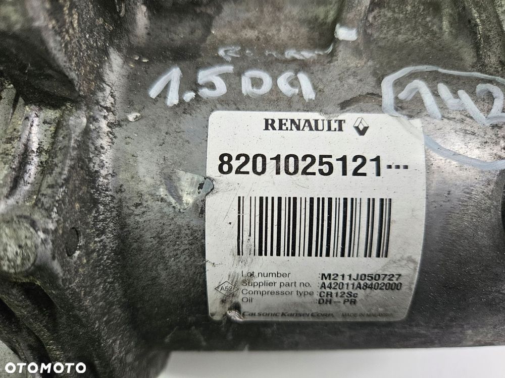 renault scenic iii megane iii fluence 1.5 dci k9k sprężarka klimatyzacji - 2