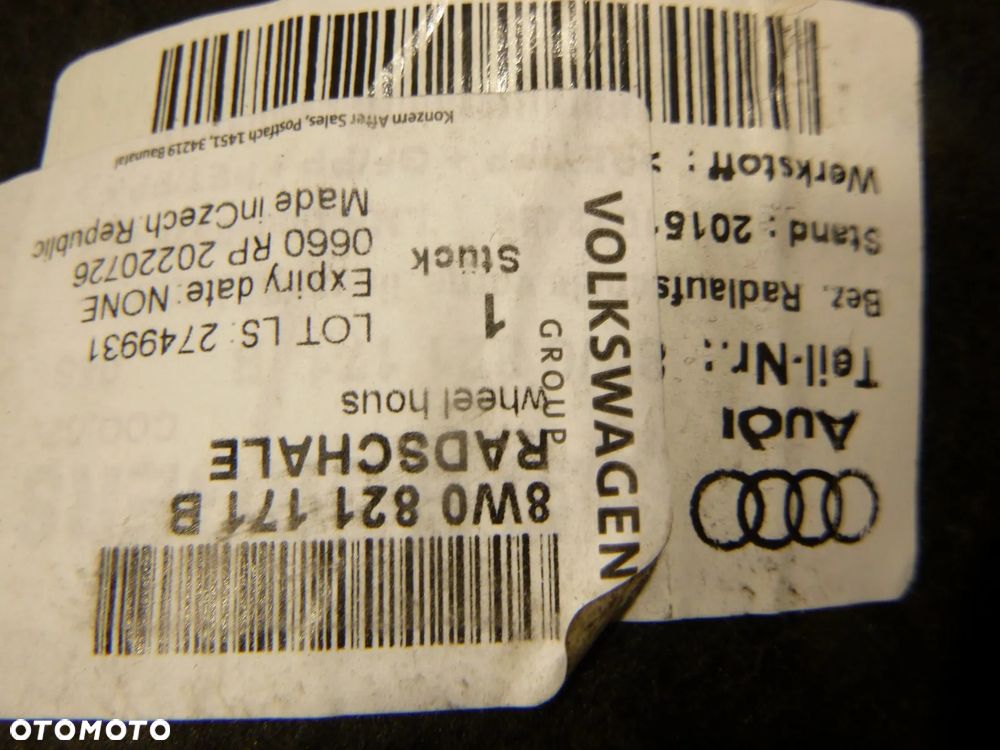 audi a4 b9 8w nadkole przód przednie lewe nowe oryginał tylna cześć - 2