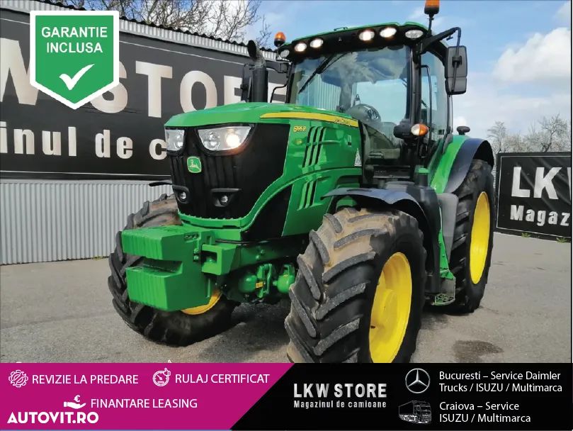 John Deere 6195R 4WD, Auto Trac + Activare !!! TOP !!! - 2