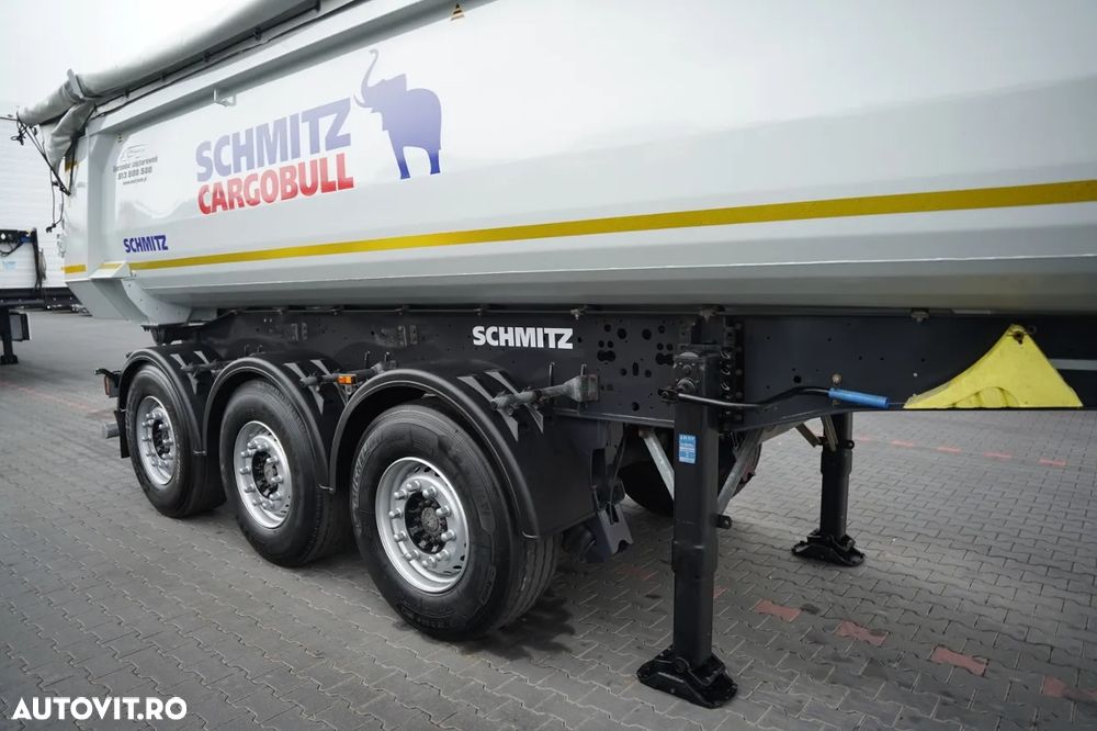 Schmitz Cargobull / SEMIREMORCĂ BASCULANTĂ - 25 m³ / OȚEL / AXĂ RIDICABILĂ / GREUTATE: 6.400 KG / - 10
