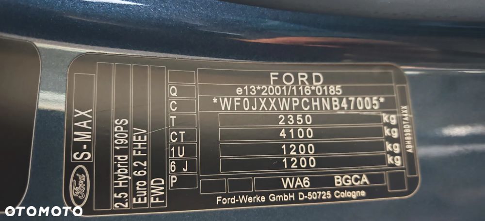 Ford S-Max 2.5 Duratec FHEV VIGNALE - 40