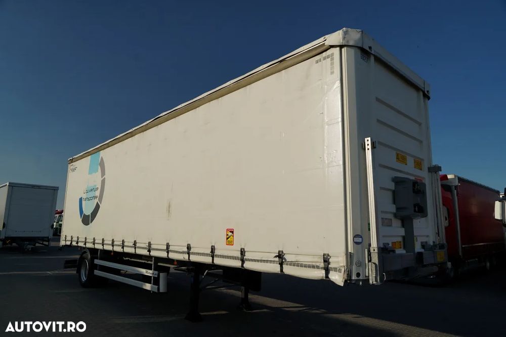 Fruehauf CITYLINER CORTINĂ / 1 AXĂ / DIRECȚIE / LUNGIME 11 M / CUREA CĂRUCIOR / PODEA REZISTENTĂ - 7