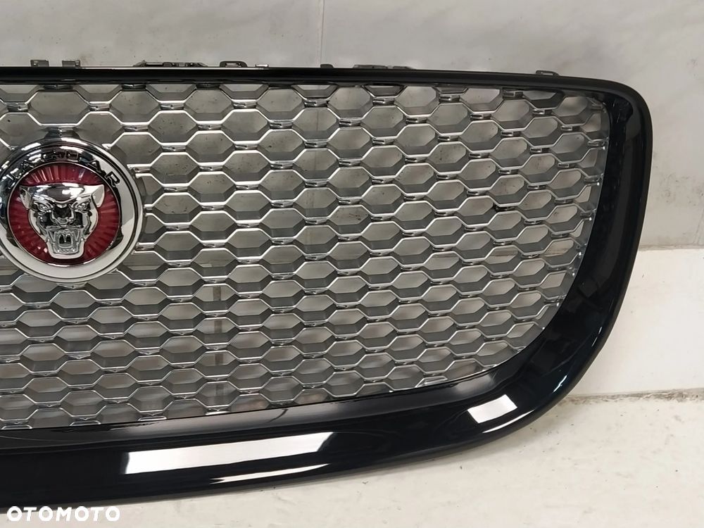 JAGUAR XJ X351 LIFT GRILL ATRAPA CHŁODNICY MASKOWNICA ZNACZEK CZARNY CHROM ORYGINAŁ - 8