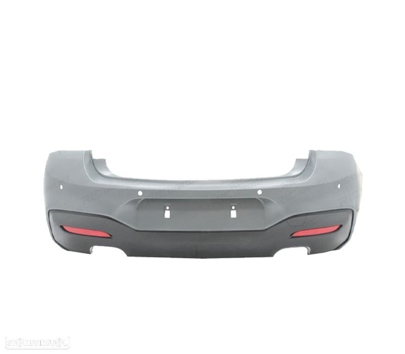 PÁRA-CHOQUES TRASEIRO BMW F20 F21 LCI 15-19 LOOK M PDC SAÍDA DUPLA - 2