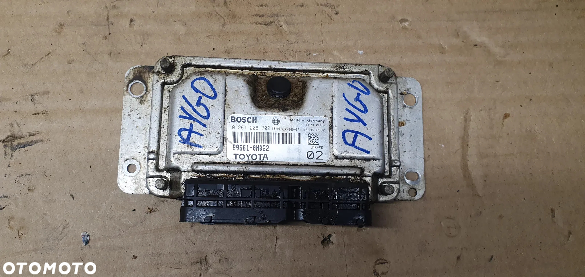 Komputer sterownik silnika Toyota Aygo 1.0 89661-0H022 0261208702 - 2