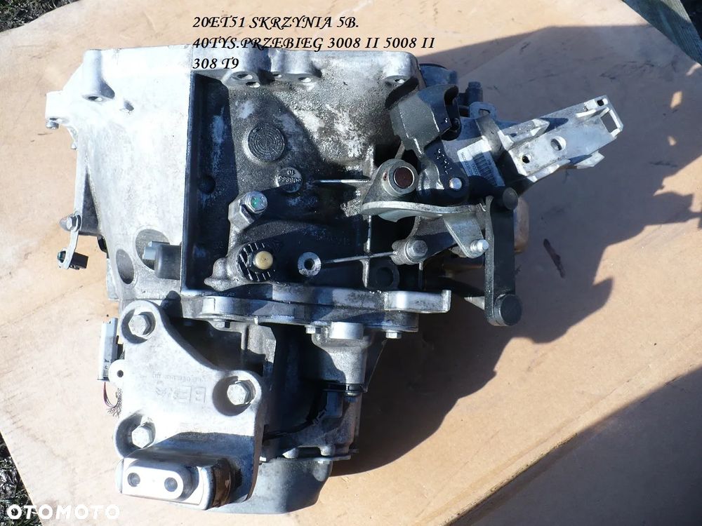 PEUGEOT SKRZYNIA BIEGOW 20ET51 5B. 40TYS. PRZEBI. EU