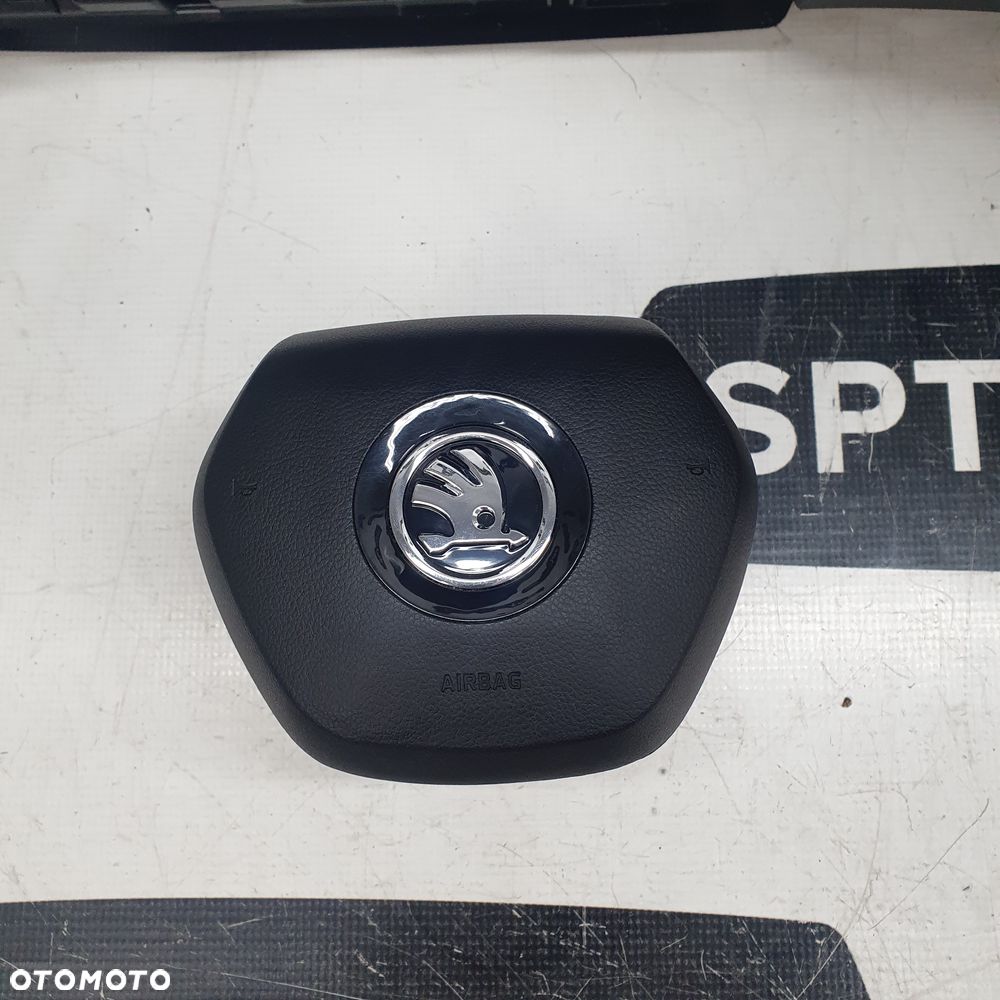 SKODA SUPERB IV 4 DESKA KONSOLA GUMA PODUSZKI AIRBAG KIT SET - 5