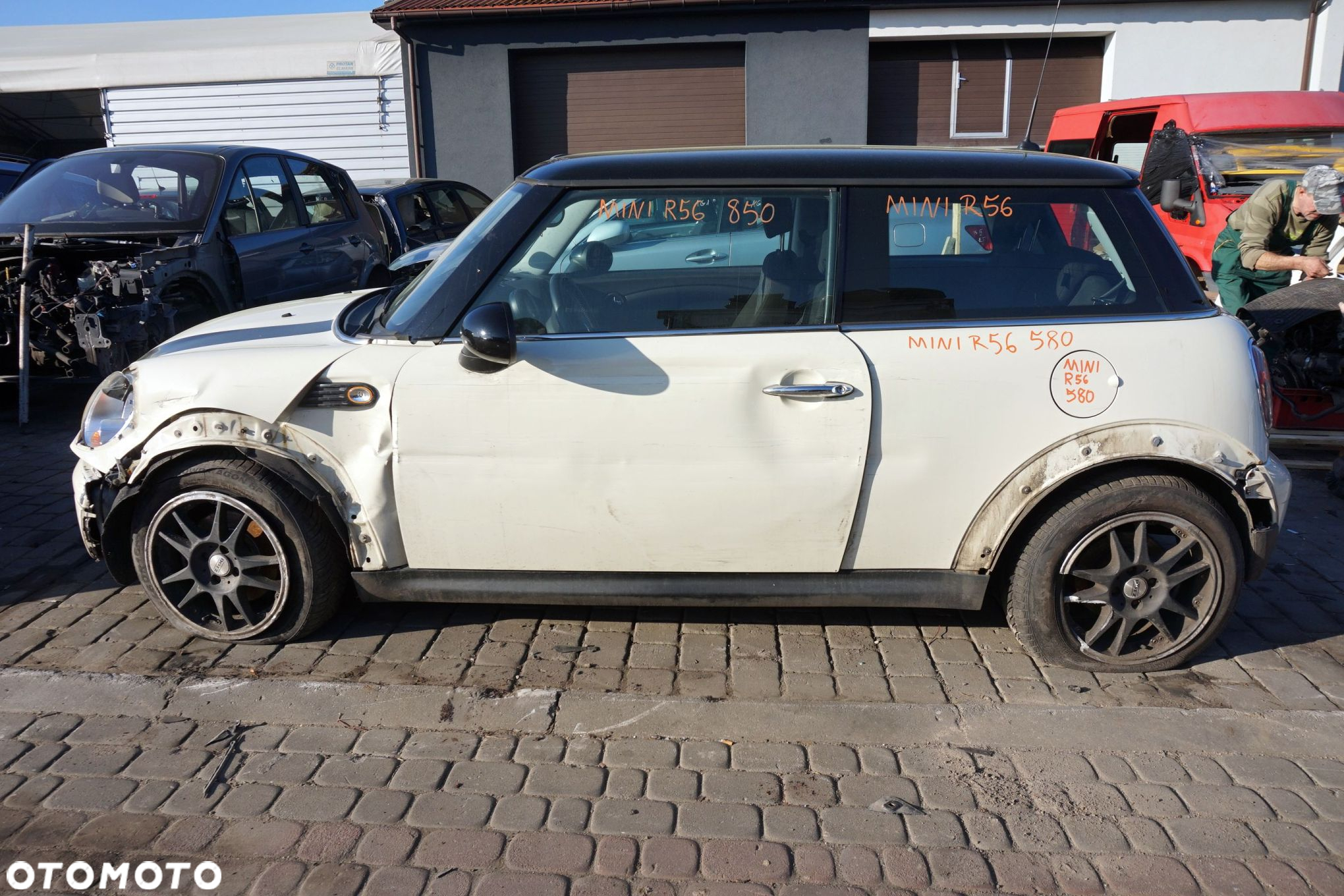 MINI COOPER II R56 5D HB 2007 850 1.6 D DV6TED4 109KM GS6-53DG-CIN BIAŁY PEPPER WHITE na części - 2
