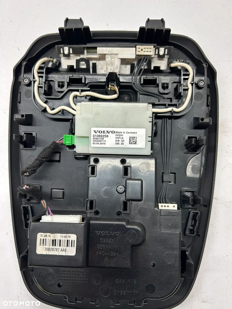 LAMPKA OŚWIETLENIE PODSUFITKI WNĘTRZA PRZÓD PRZEDNIA 31398259 VOLVO V40 II - 2