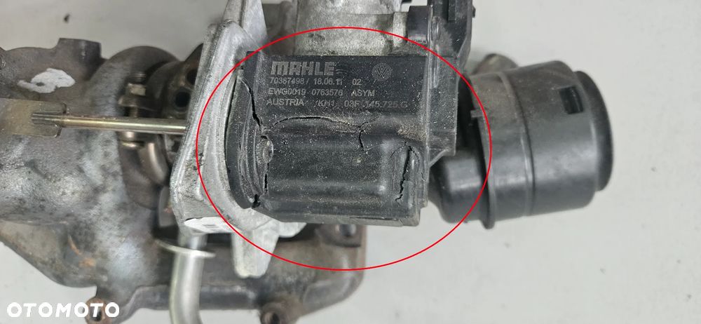 Turbo turbosprężarka VW SEAT SKODA AUDI 1.2 TSI 77kW 105KM 2012r CBZ 03F145701H - 5