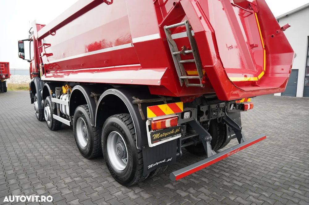 Mercedes-Benz AROCS 4145 / 8x6 / BASCULABILĂ PE SPATE / SKIBICKI / CUTIE DE VITEZE MANUALĂ / ANVELOPE NOI - 15