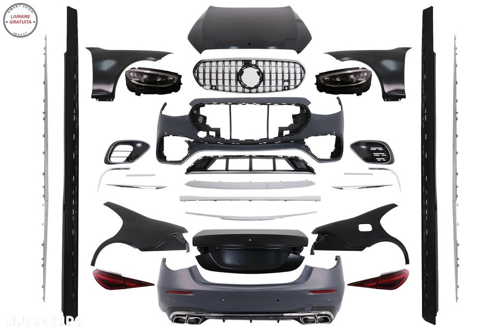 Kit Exterior Complet Mercedes S-Class W221 (2005-2013) Conversie Completa la W223 - livrare gratuita - 1