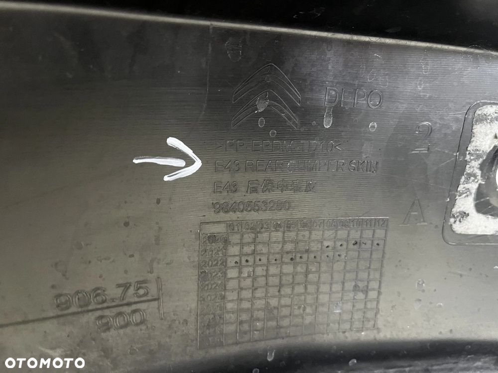 Zderzak tylny Citroen C5X C5 X 21r.- tył dokładka dolna 4XPDC 9840553280 - 15