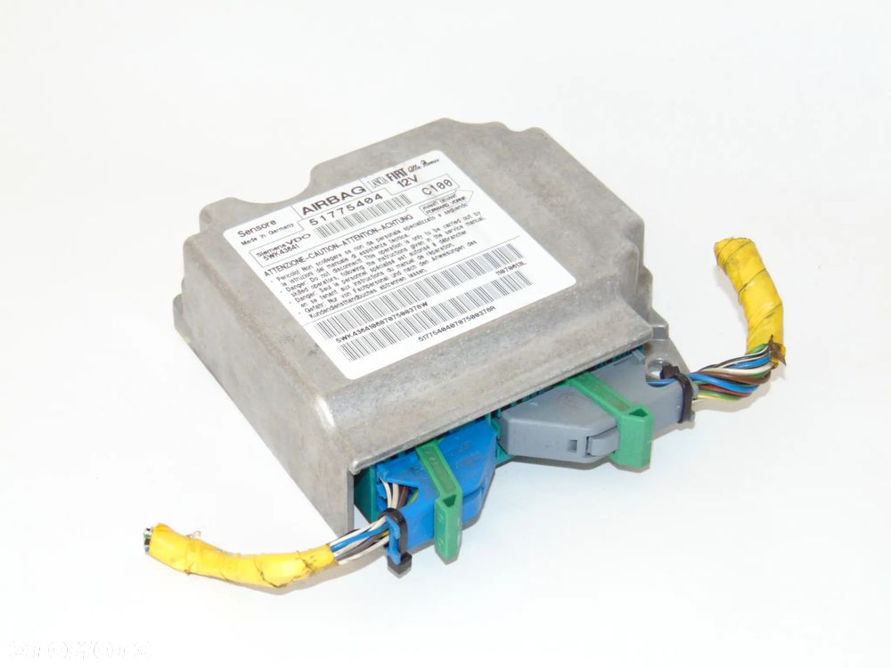 ORYGINAŁ moduł sensor poduszek powietrznych AirBag 51775404 Fiat Bravo 2 II 07-14r - 1