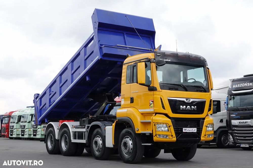 MAN TGS 35.500 / 8x4 / BASCULANTE / HYDROBURTA / BORDMATIK / NAVI / 2019 - 4