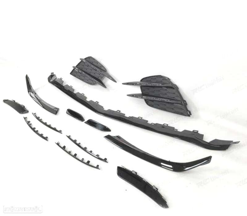 SPOILER LIP FRONTAL MERCEDES W177 18- LOOK AMG A45 19 + GRELHAS - 2