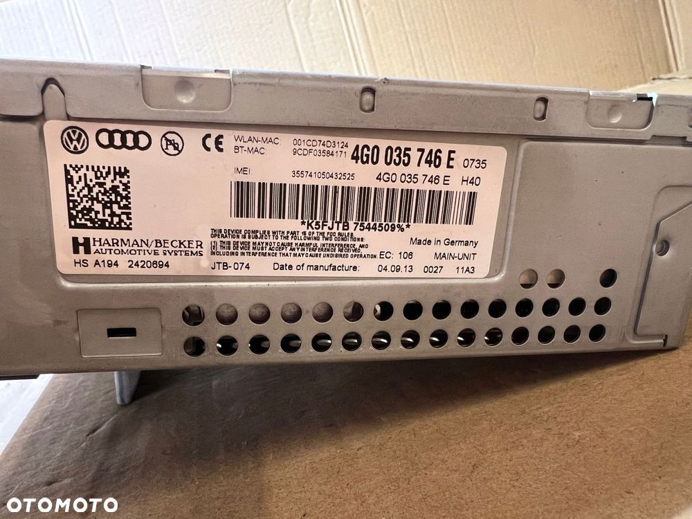 audi a7 a6 c7 nawigacja czytnik dvd mmi multimedia usa 4g0035746e - 9