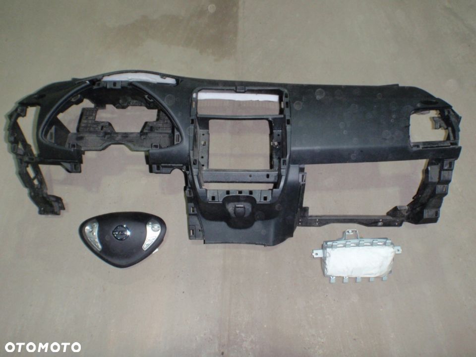 NISSAN LEAF DESKA KONSOLA KOKPIT PULPIT PÓŁKA PARAPET AIRBAG PODUSZKI PASY PAS naprawa regeneracja !!! NA MAGAZYNIE WYMIANA OD RĘKI !!!  Raz2 !!! - 2