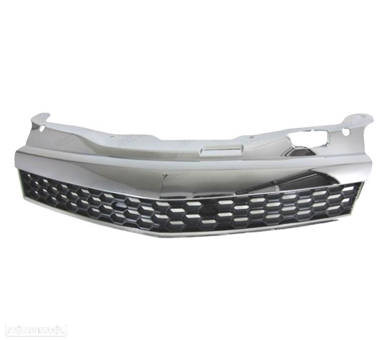 GRELHA OPEL ASTRA H GTC 04-07 CROMADA COM BORDAS PRETAS - 3