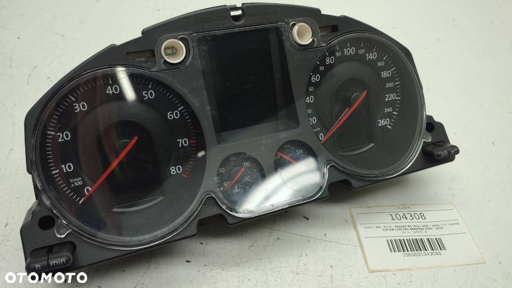 LICZNIK ZEGARY VW PASSAT B6 2005 2.0 FSI EUROPA - 2